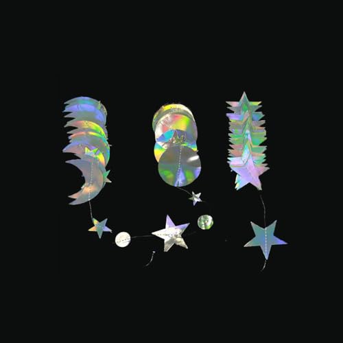 Metallic Star and Moon Garland Decoration Kit - 49ft Birthday Banner