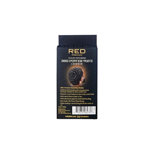 Red by Kiss 360 Power Wave X Bow Wow Curved Palm Brush - 1 Count