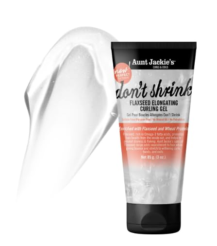 Aunt Jackie's Flaxseed Curling Gel for Natural Hair 3 Oz - Elongating & Frizz Control