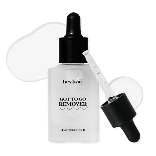 Heyhae Gel Nail Strip Remover - Acetone-Free, Gentle, 1.01 fl oz