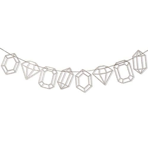 Gems Glitter Banner - Dazzling Gemstone Party Decor