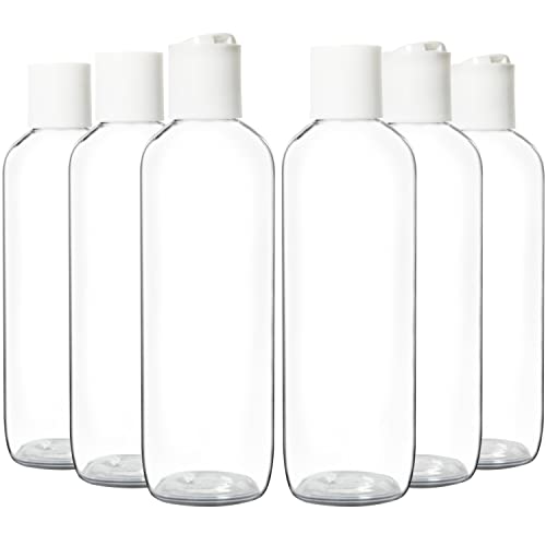 Youngever 10 Pack 8oz Refillable Plastic Squeeze Bottles with Disc Cap
