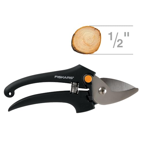 Fiskars Stainless Steel Bypass Pruner - Lightweight & Durable