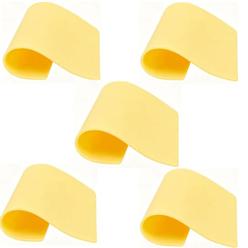 KingWei 5-Pack Tattoo Practice Skin Sheets - 3mm Thick Silicone for Microblading & Tattooing