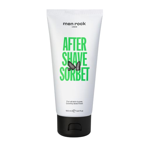 Men Rock After Shave Sorbet - Soothing Face Moisturizer for Men - 3.4 oz
