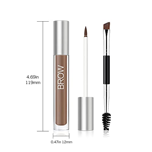 Waterproof Eyebrow Gel Black Brown Long Lasting Smudge-Proof Makeup