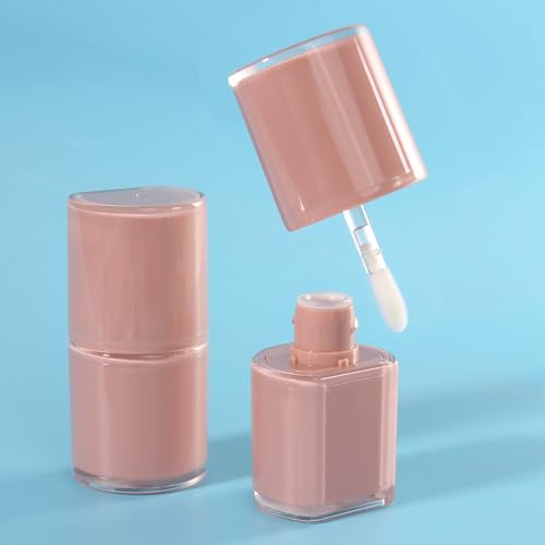 COSIDEA 12pcs Empty Lip Gloss Tubes, 8ml Semicircle Refillable Wand Containers