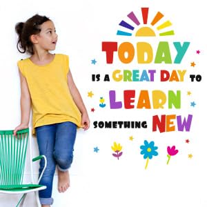 Inspirational Wall Decals for Kids - Today is a Great Day to Learn