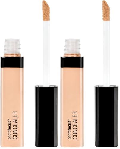 Wet n Wild Photo Focus Concealer - Light Ivory, Full Coverage (Pack of 2)