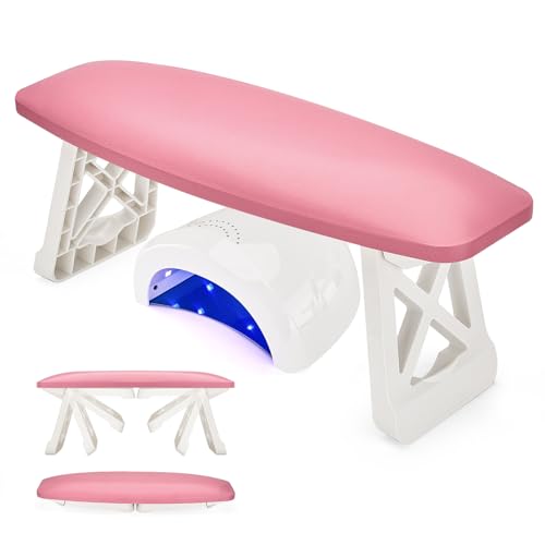 Ergonomic Nail Arm Rest Cushion - Foldable Hand & Foot Stand for Nail Techs