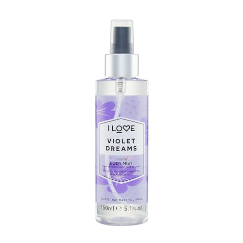 I Love Signature Violet Dreams Body Mist for Her 150ml Long Lasting & Fast Drying