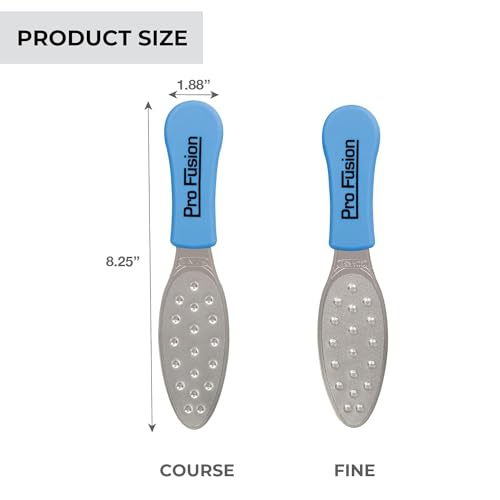 Stainless Steel Pedicure Foot File Coarse & Fine Grit - Professional Callus Remover
