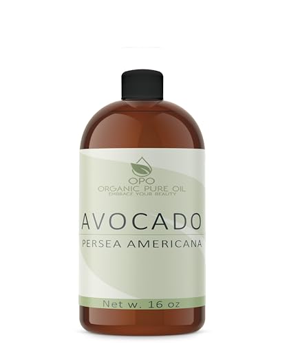 OPO Pure Avocado Oil - Unrefined Cold-Pressed Carrier Oil for Skin and Hair