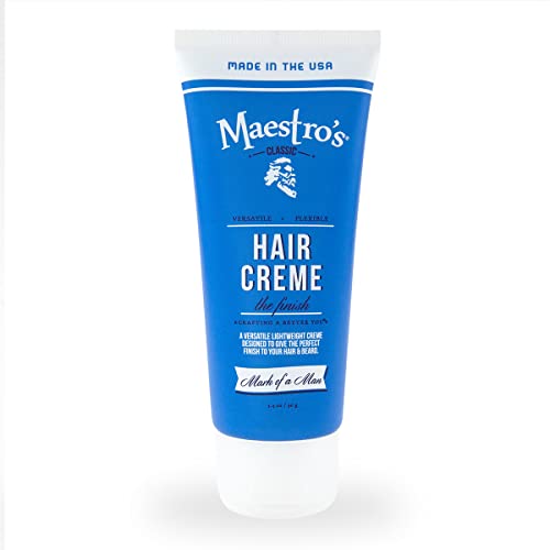 Maestro's Classic Mark of a Man Blend Hair Cream, 3.4 oz | Flexible Hold & Natural Finish