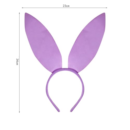 Purple Bunny Ear Headband Costume Accessory for Women