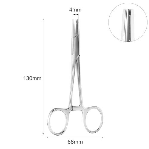 AccGin 4mm Piercing Clamps Tool for Nose, Ear, and Body Jewelry