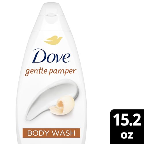 Dove Gentle Pamper Body Wash 2-Pack, Warm Vanilla, 15.22 Oz Each