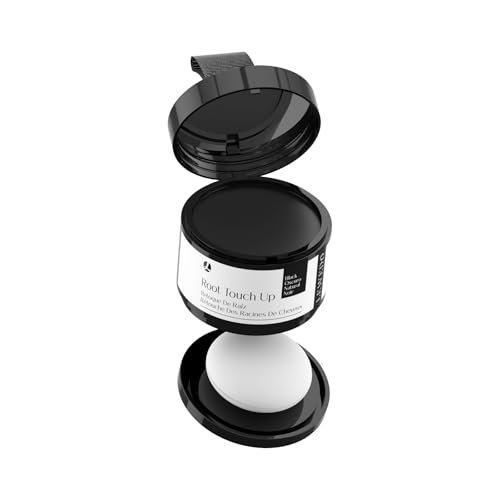 Lewedo Hairline Powder 24H Root Touch Up, Black 0.14oz, Natural Look