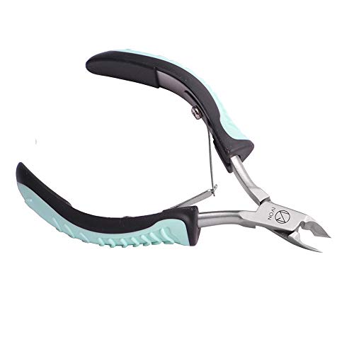 IVON Green Stainless Steel Cuticle Nipper with Non-Slip Handle - Professional Nail Tool