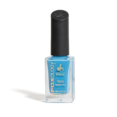 FOXOLOGY Jinx Blue Nail Polish - Vegan, Chip-Resistant, 0.4 fl oz