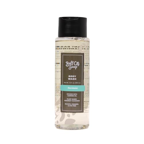 Buff City Soap Narcissist Plant-Based Body Wash - Coconut & Almond Oil, 12 fl oz