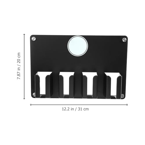 POPETPOP 4-Grid Wall-Mounted Hair Clipper Holder & Barber Organizer
