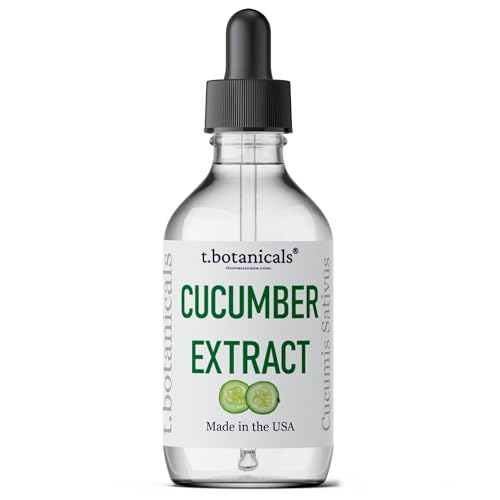 t.botanicals Cucumber Extract Liquid Glycerite 2 oz - Hydrating Skin Care Serum