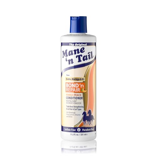 Bond ’n Repair Conditioner for Damaged Hair with Biotin, Mango & Niacinamide, Mane 'n Tail 11.2 fl oz