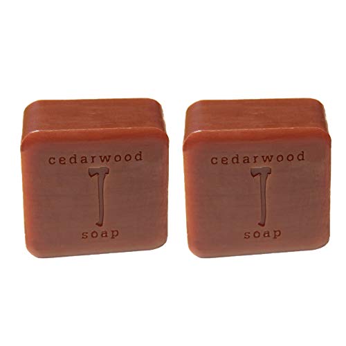 Kalastyle Cedar Wood Soap 2-Pack - Grounding Aromatherapy Bar for Skin & Insect Repellent