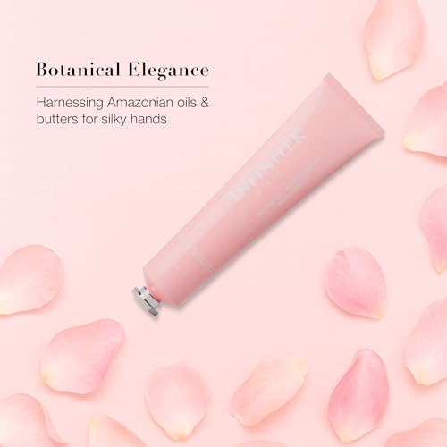 Infinitek Paris Blossom Hand Cream - Moisturizing Anti-Aging Lotion for Dry Hands, 70g