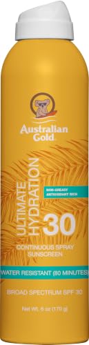 Australian Gold SPF 30 Continuous Spray Sunscreen, 6 oz - Non-Greasy & Water Resistant