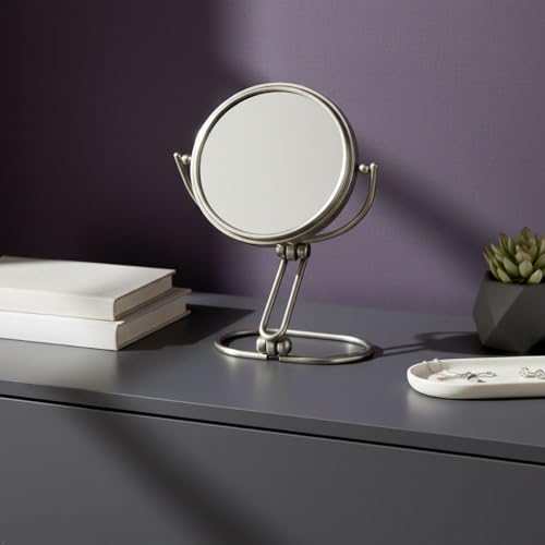JERDON 3" Compact Folding Travel Mirror with 15X & 1X Magnification - Model MC315N