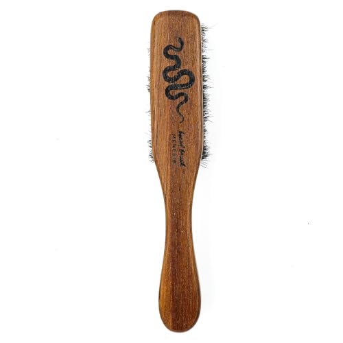 Menesia Boar Bristle Beard & Mustache Brush - Travel Size