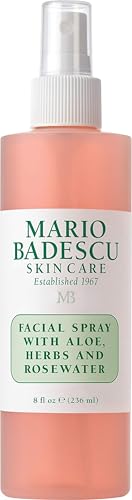 Mario Badescu Facial Spray with Aloe & Rose Water - 8 Ounce Mist for Hydration & Refreshment