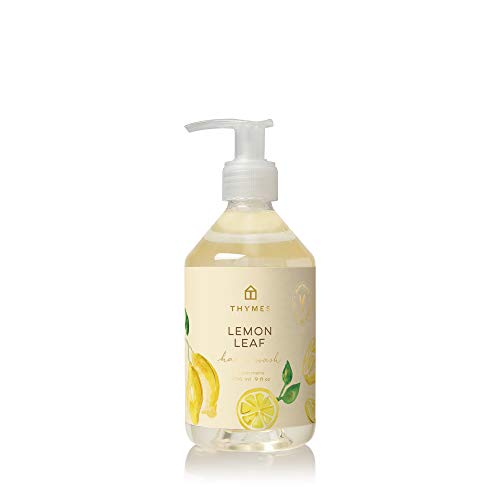 Thymes Lemon Leaf Hand Wash - 9oz Moisturizing Liquid Soap with Pump