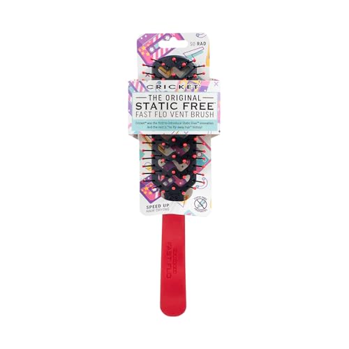 Cricket Fast Flo Color Vent Hair Brush - Anti-Static & Frizz-Free