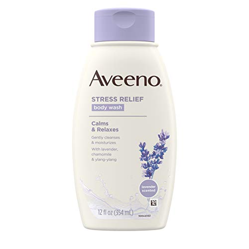 Aveeno Stress Relief Body Wash with Soothing Oat & Lavender, 12 fl. oz