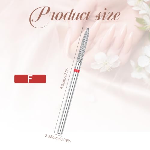 Safety Carbide Nail Drill Bit for Cuticle Cleaning & Polishing