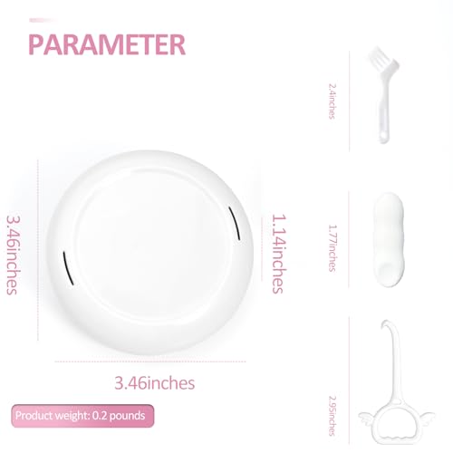 Portable Orthodontic Retainer Case with Magnetic Closure - White Pink