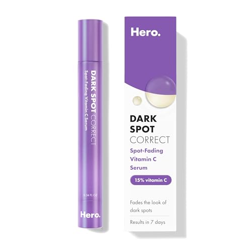 Hero Cosmetics Dark Spot Correct Serum with Vitamin C & Hyaluronic Acid, 0.34 Fl oz