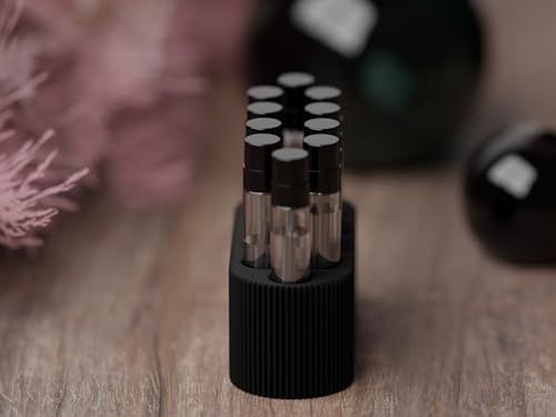 Perfume Sample Organizer for 2mL Vials - Black Makeup & Skincare Storage