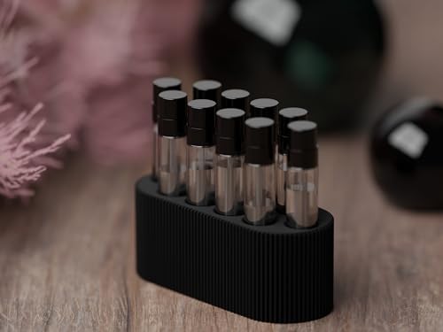 Perfume Sample Organizer for 2mL Vials - Black Makeup & Skincare Storage