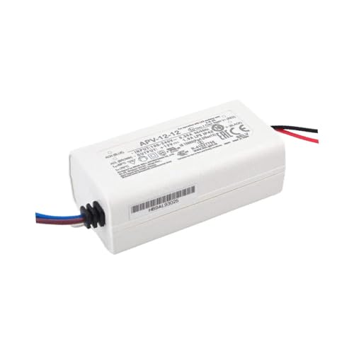 12V 1A Switching Power Supply for LED Lighting - 12W, IP42 Protection