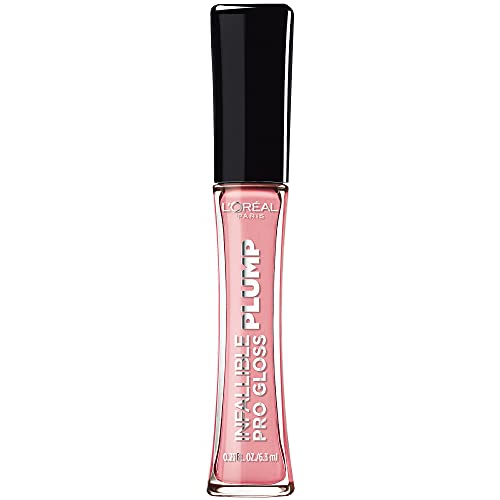 L'Oreal Paris Infallible Pro Gloss Plump Lip Gloss - Flush, 0.21 fl oz, Long Lasting & Nourishing