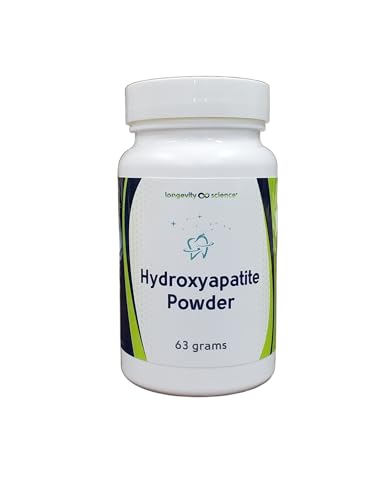 Longevity Science Pure Hydroxyapatite Tooth Powder, 63g Remineralizing