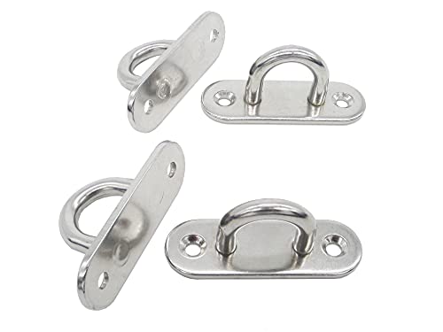 Heavy-Duty Stainless Steel Ceiling Hooks & Wall Hangers (4-Pack)