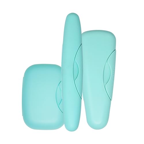 RADIUS Travel Case Kit, 3-Piece Set for Toothbrush, Razor and Soap, Mint Green
