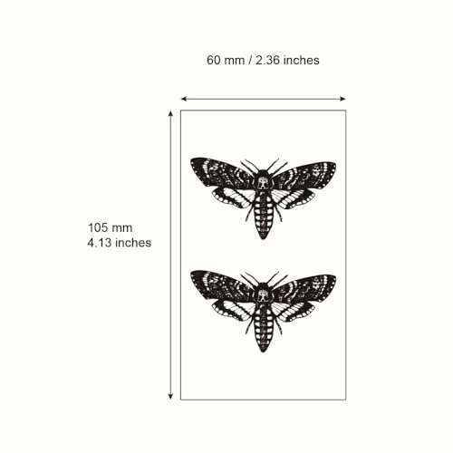 SanerLian Butterfly & Insect Temporary Tattoo Set Waterproof 24pcs SF183