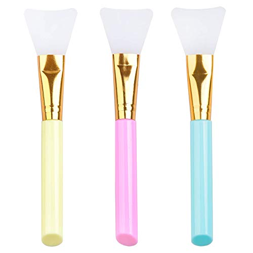 3 Pack Silicone Face Mask Brush Set - Gentle, Reusable, Hygienic Mask Applicators