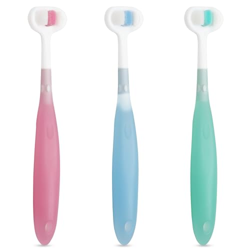 Trueocity Extra Soft Toddler Toothbrush Set - 3 Pack for Ages 1-3